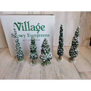 Dept 56 52614 Snowy Evergreen tree Village accessory xmas